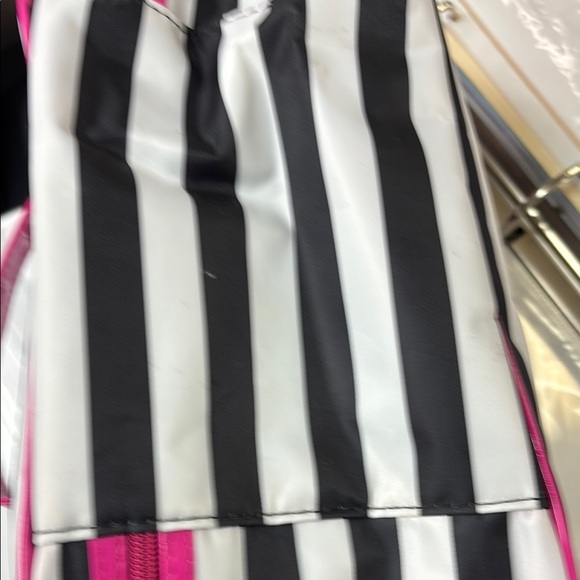 Caboodles Pink and Black Striped Cosmetic Bag - Picture 6 of 8